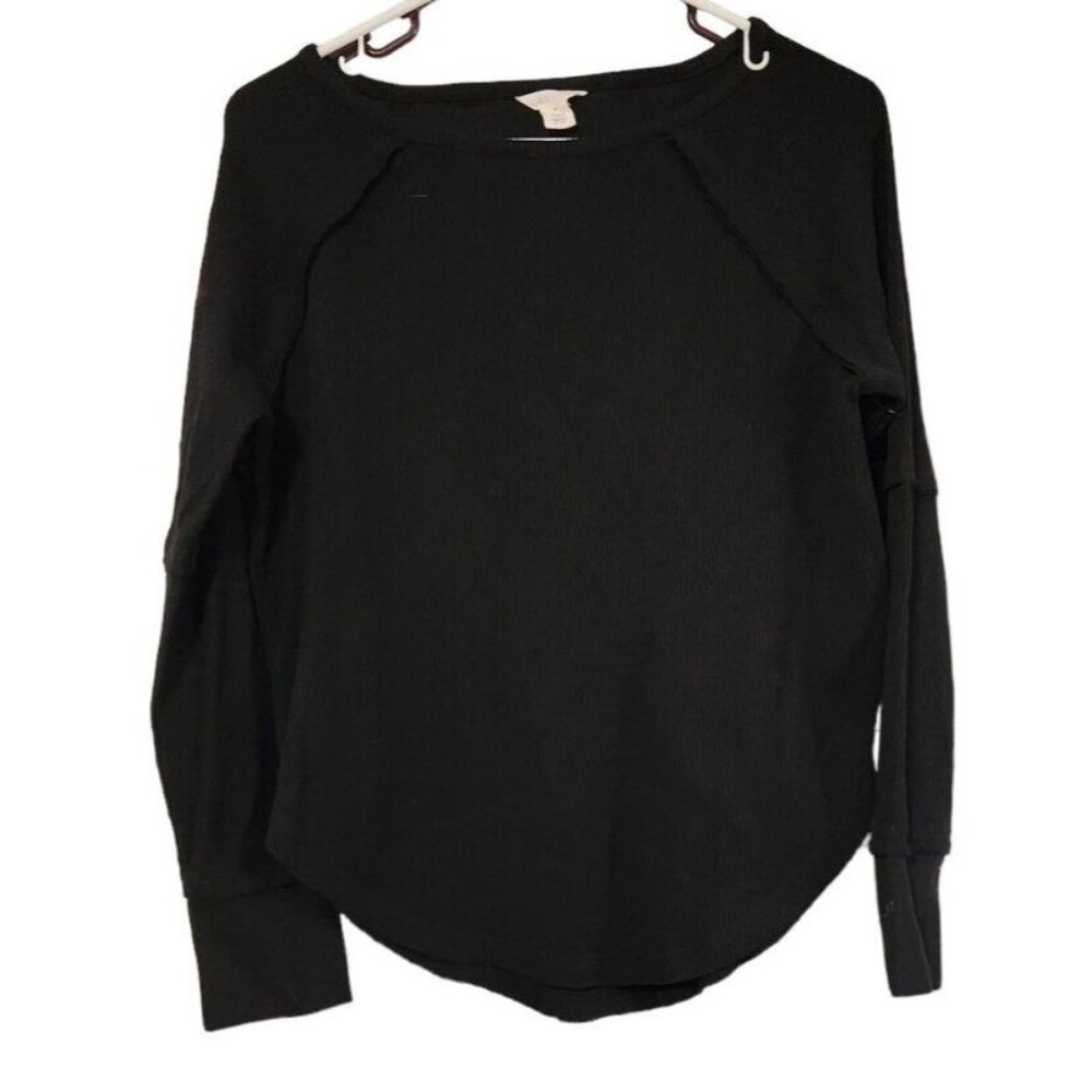 Caslon Raw Edge Seams Sweater Sz S